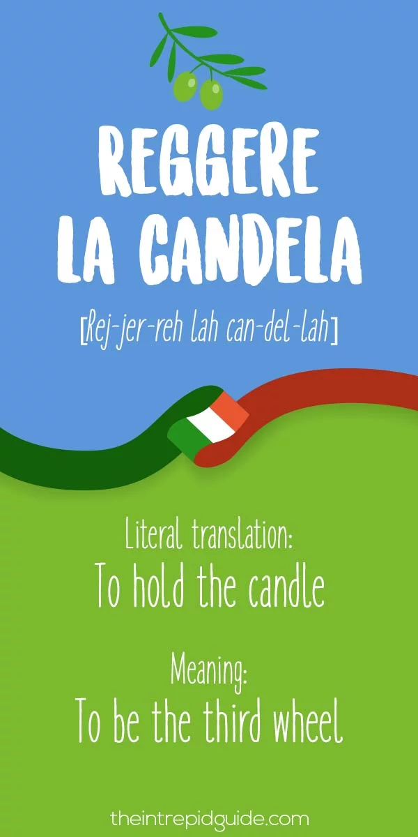 Italian Expressions Reggere la candela