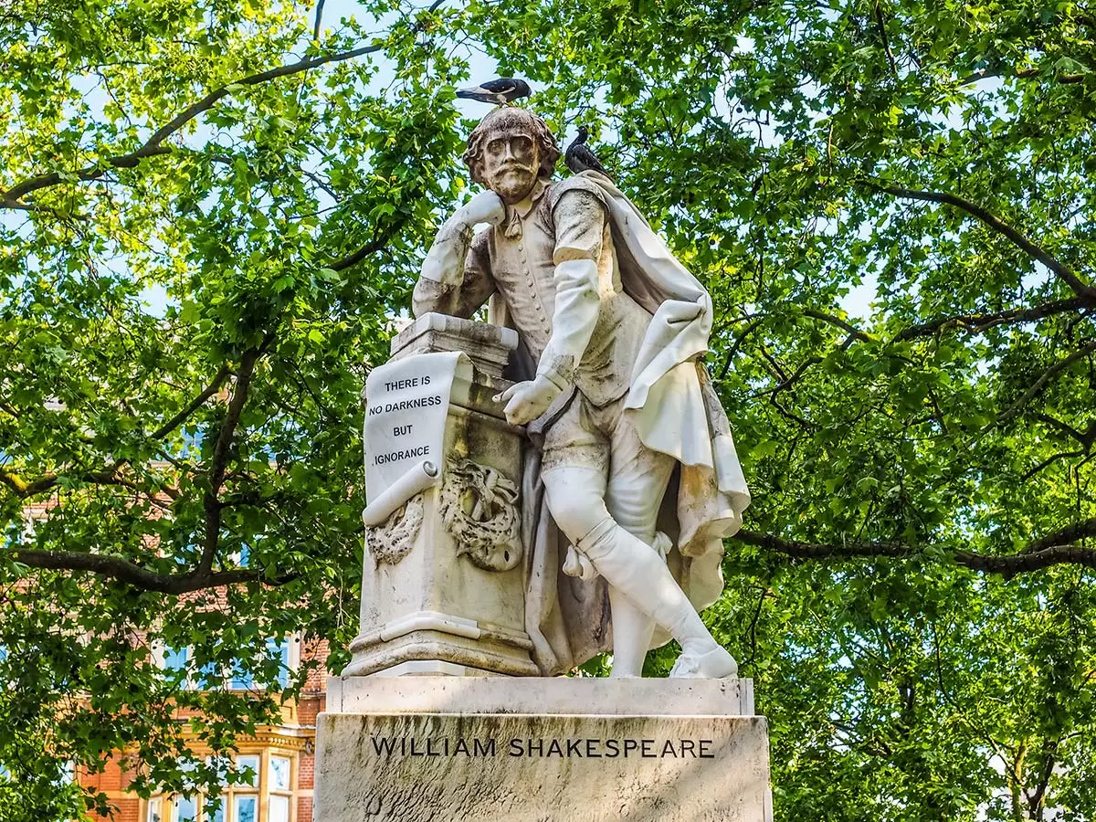 Statue of Shakespeare in Leicester Square, London