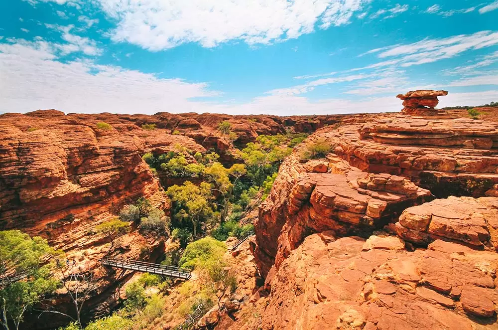 Darwin to Alice Springs Road Trip - View of Kings Canyon