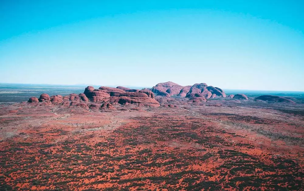 Darwin to Alice Springs Road Trip - Helicopter ride at Kata Tjuta / The Olgas