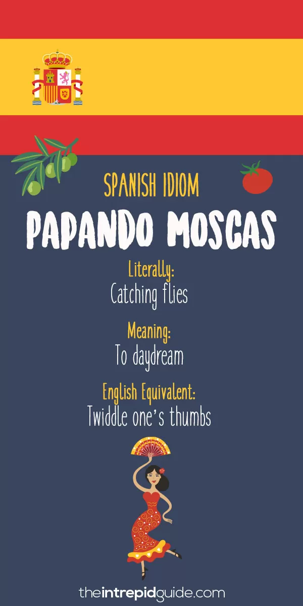 Spanish Idioms - Papando moscas