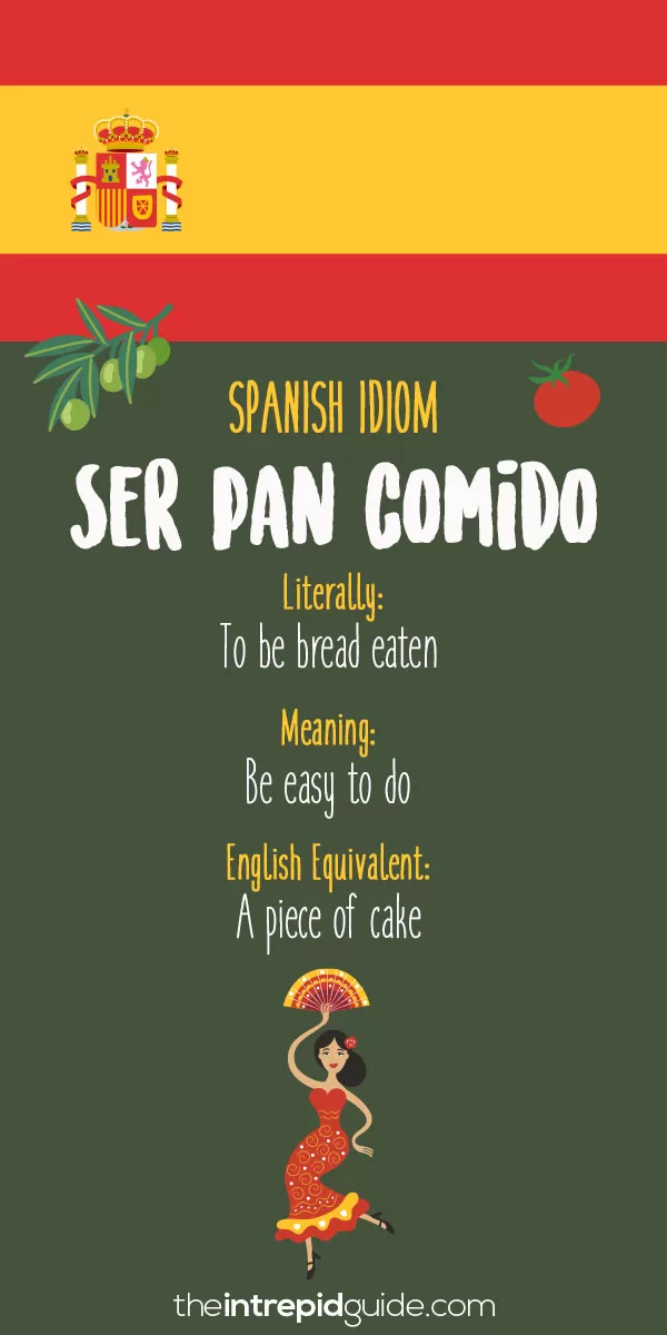 Spanish Idioms - Ser pan comido