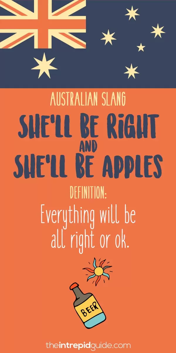 australian slang - she'll be right