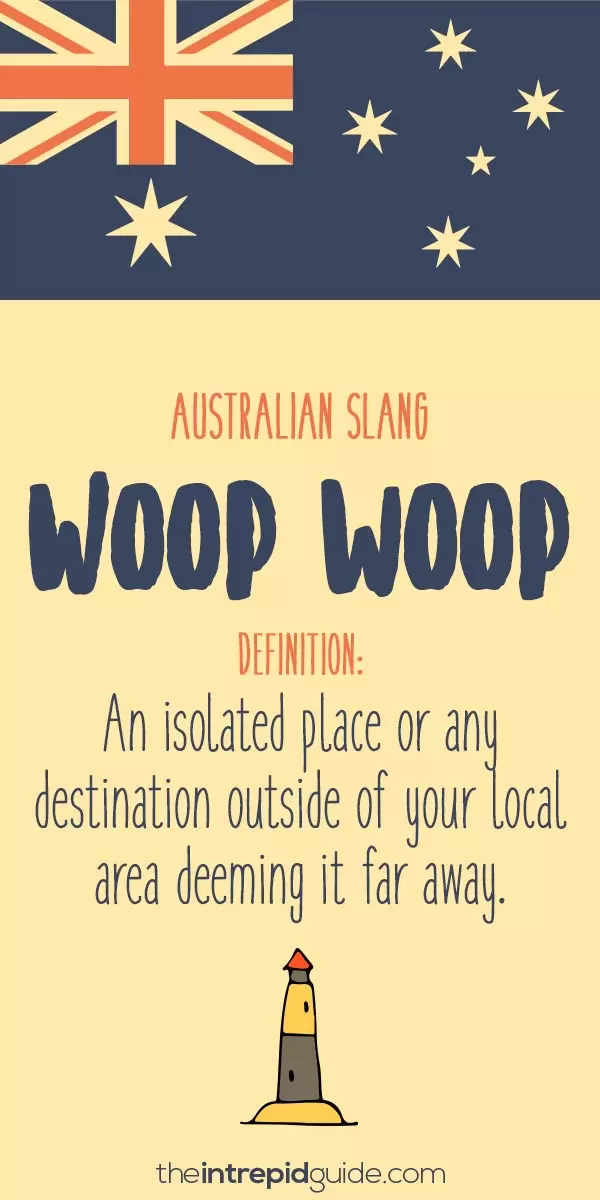 australian slang - woop woop