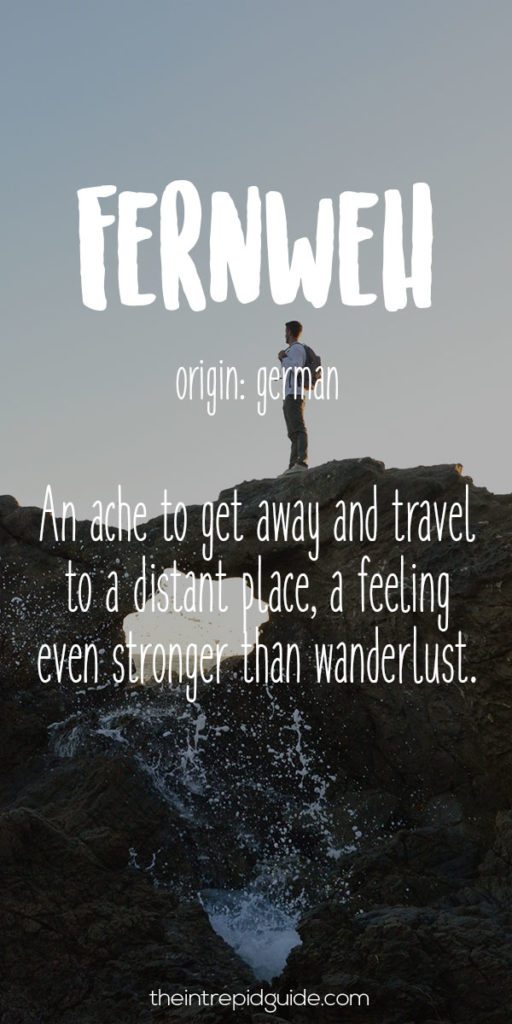 Travel Words Fernweh