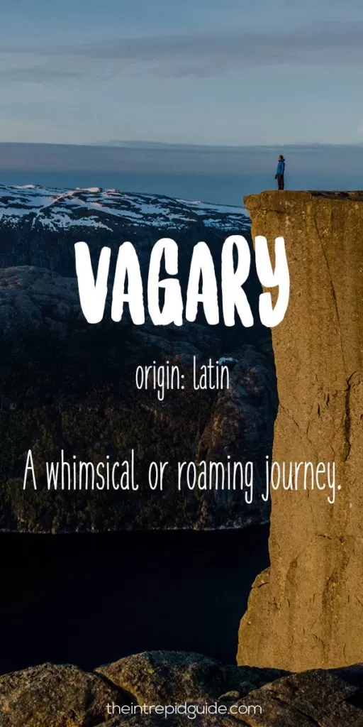 travel word means