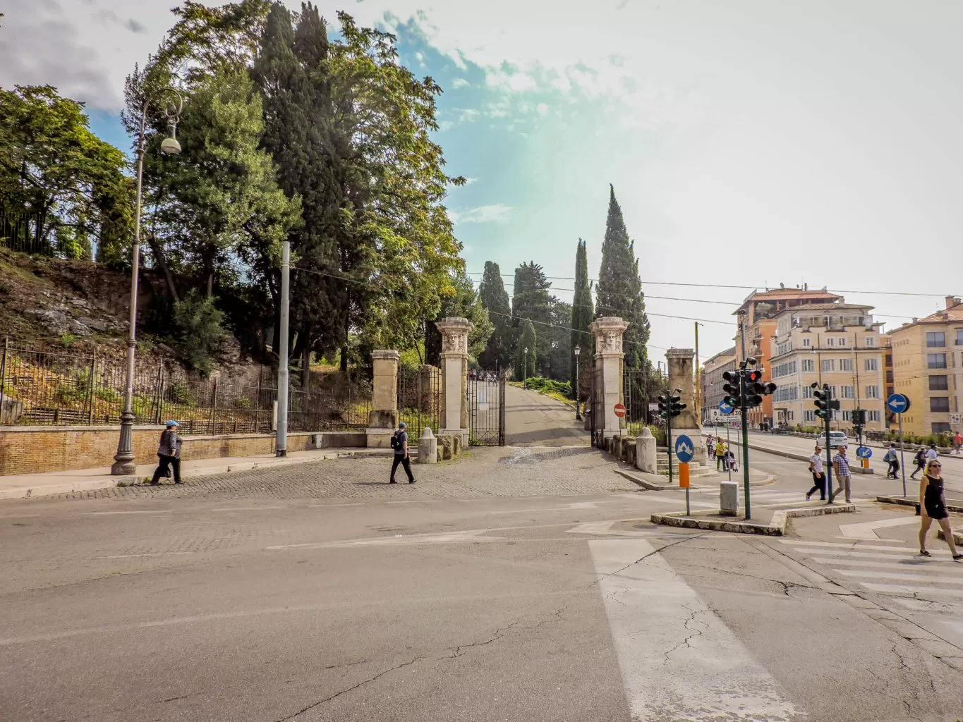 entrance gates to domus aurea