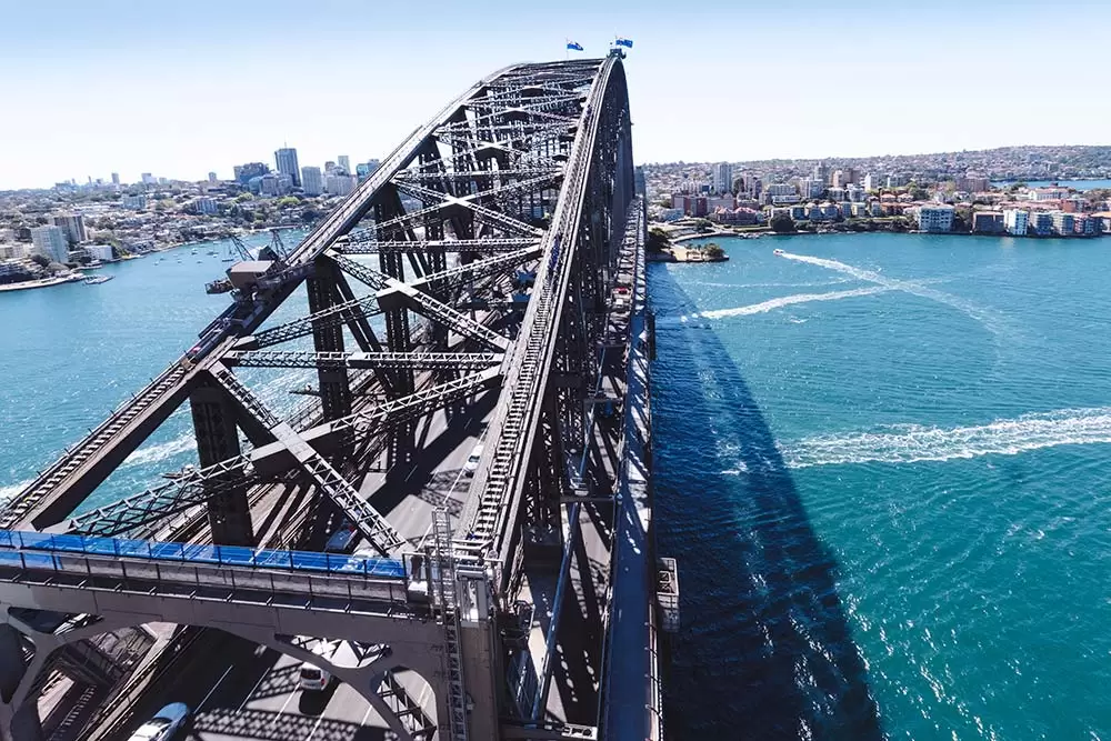 Sydney Harbour Bridge Climb Review - View of Climb path