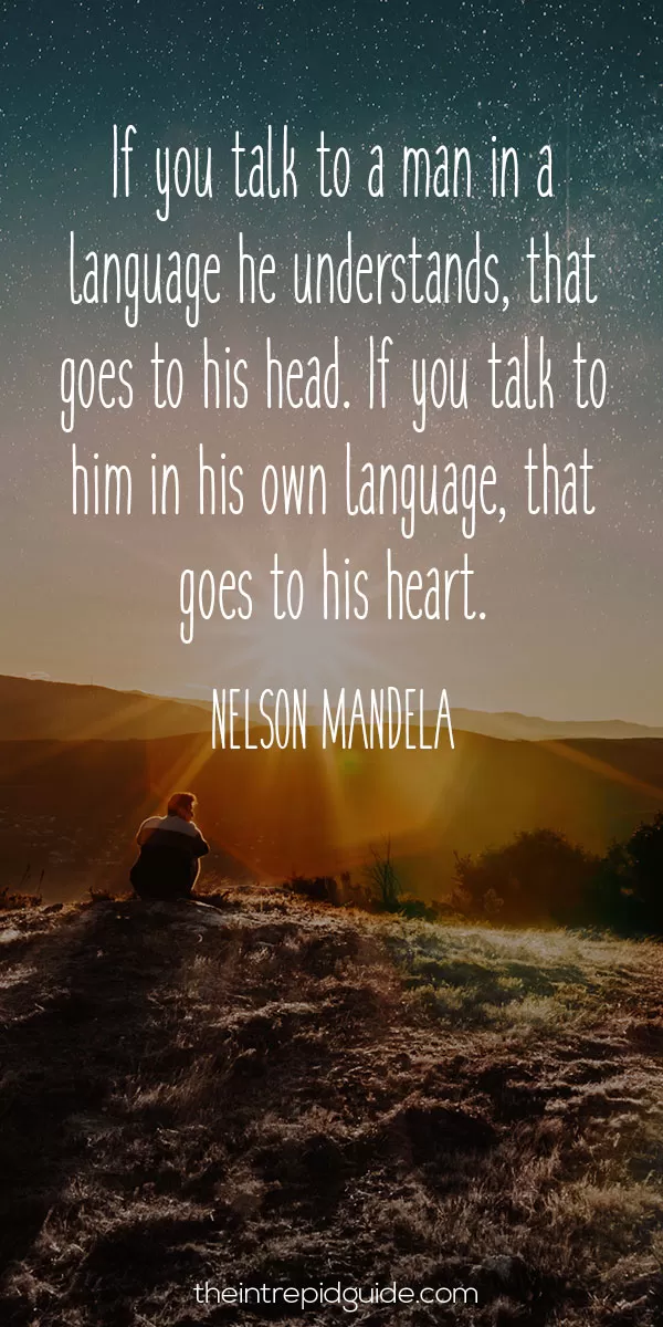 Language learning Tips - inspirations language learning quote