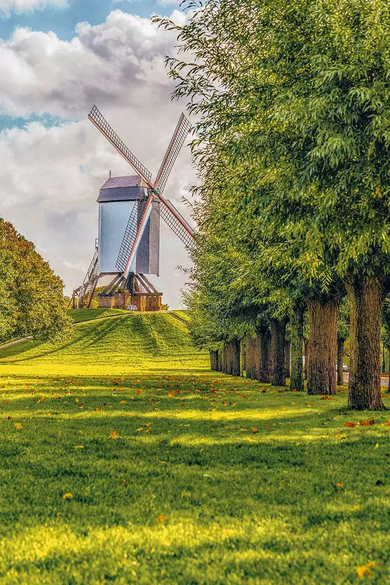 Top 10 Things to Do in Bruges Belgium - See the windmills - Sint-Janshuis Mill