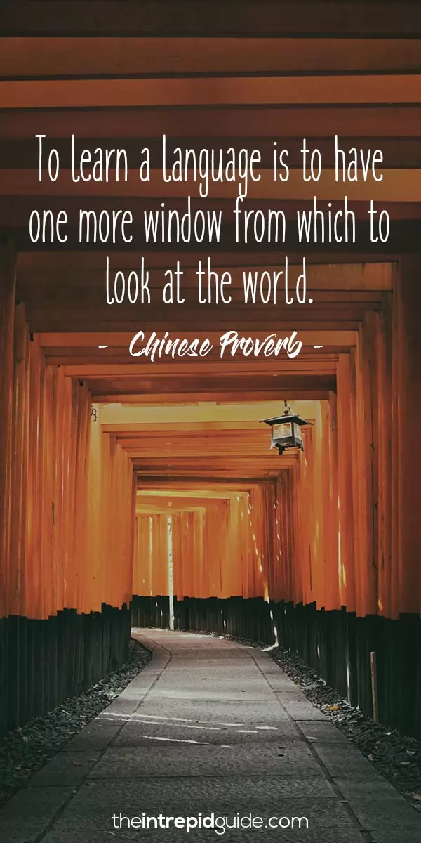 Inspirational quotes for language learners - Chinese Proverb