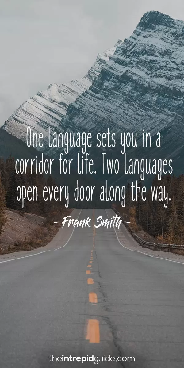 Inspirational quotes for language learners - Frank Smith