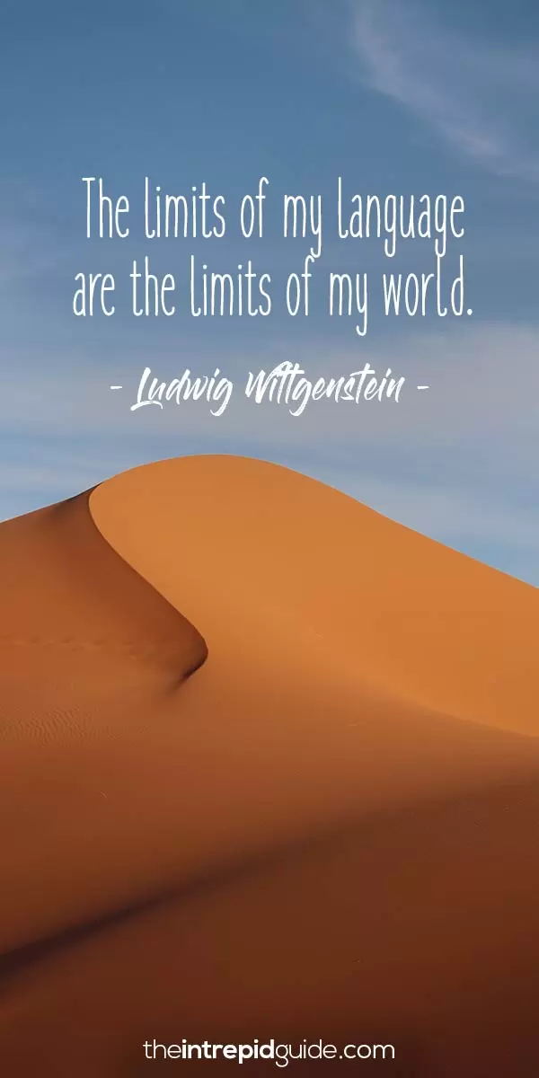Inspirational quotes for language learners - Ludwig Wittgenstein