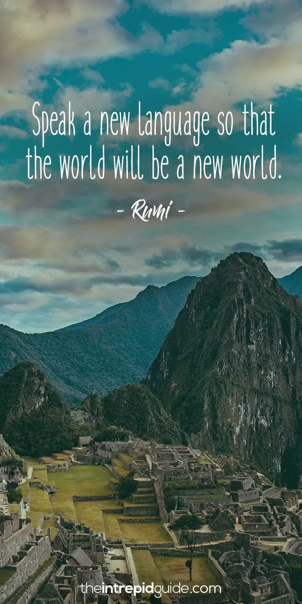 Inspirational quotes for language learners - Rumi