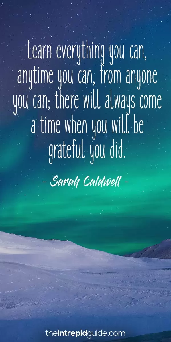 Inspirational quotes for language learners - Sarah Caldwell