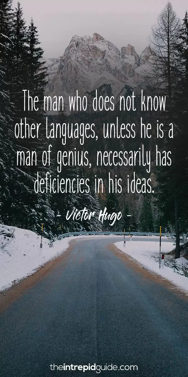 Inspirational quotes for language learners - Victor Hugo