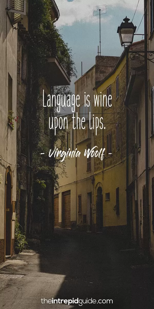 Inspirational quotes for language learners - Virginia Woolf