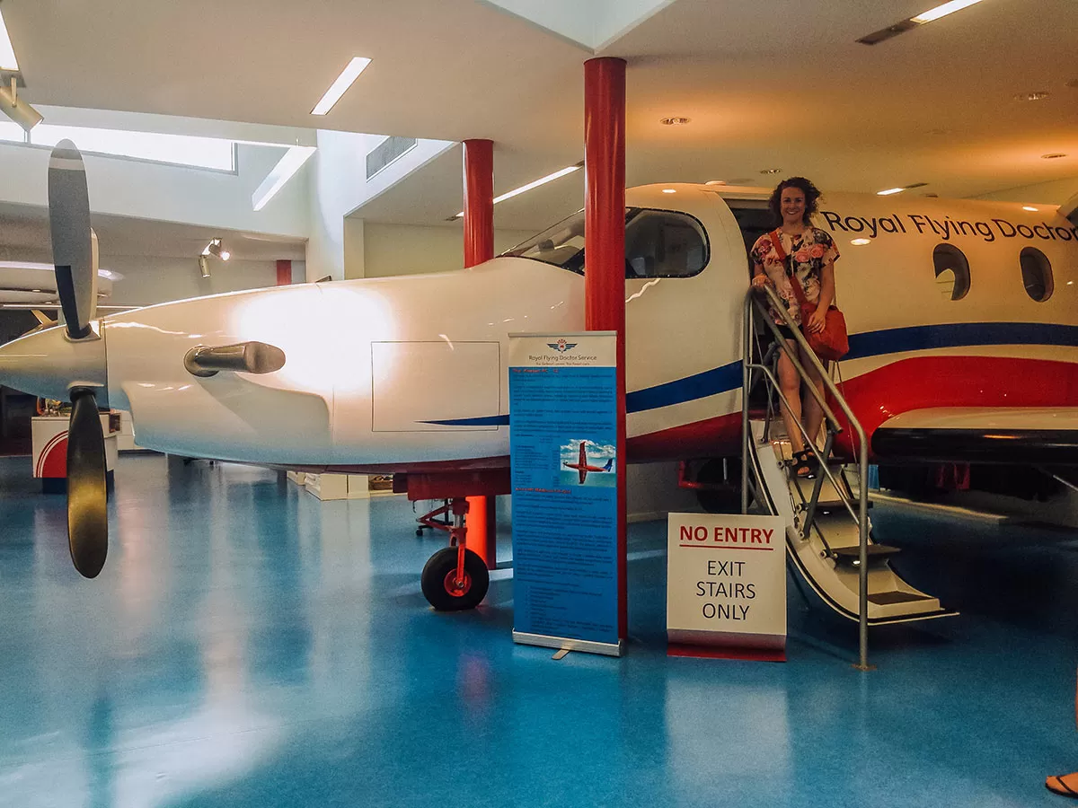 Darwin to Alice Springs road trip - Visiting the Royal Flying Doctors visitor centre