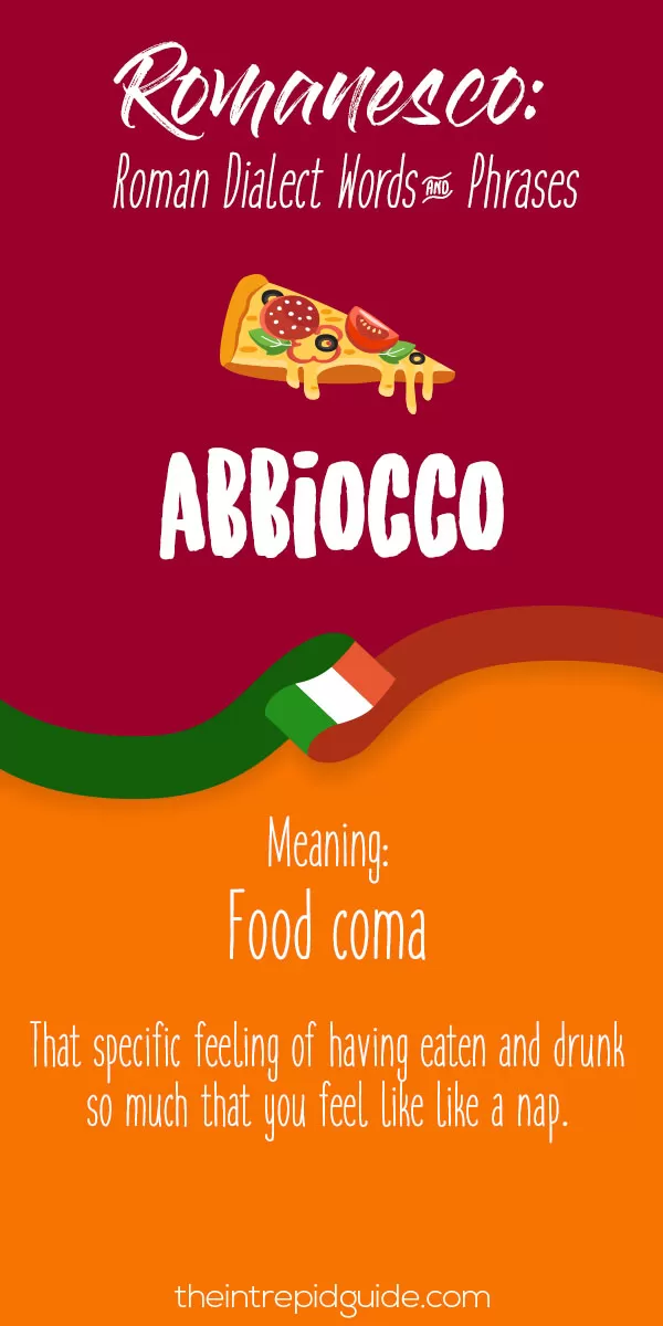 Rome Dialect Roman Words - Abbiocco