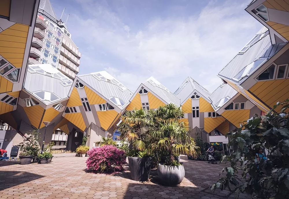 best things to do in rotterdam - cube houses courtyard