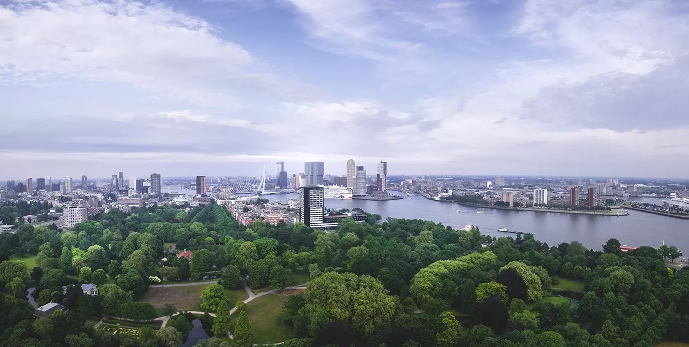 best things to do in rotterdam in 2021 - euromast panoramic view of rotterdam