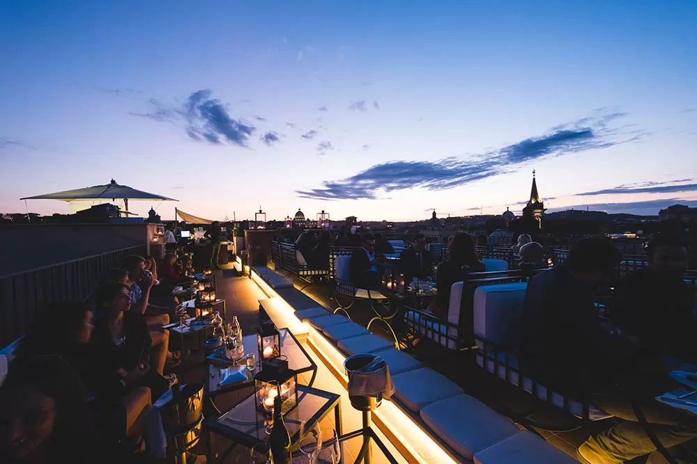 best views of Rome - Eitch Borromini Rooftop Bar
