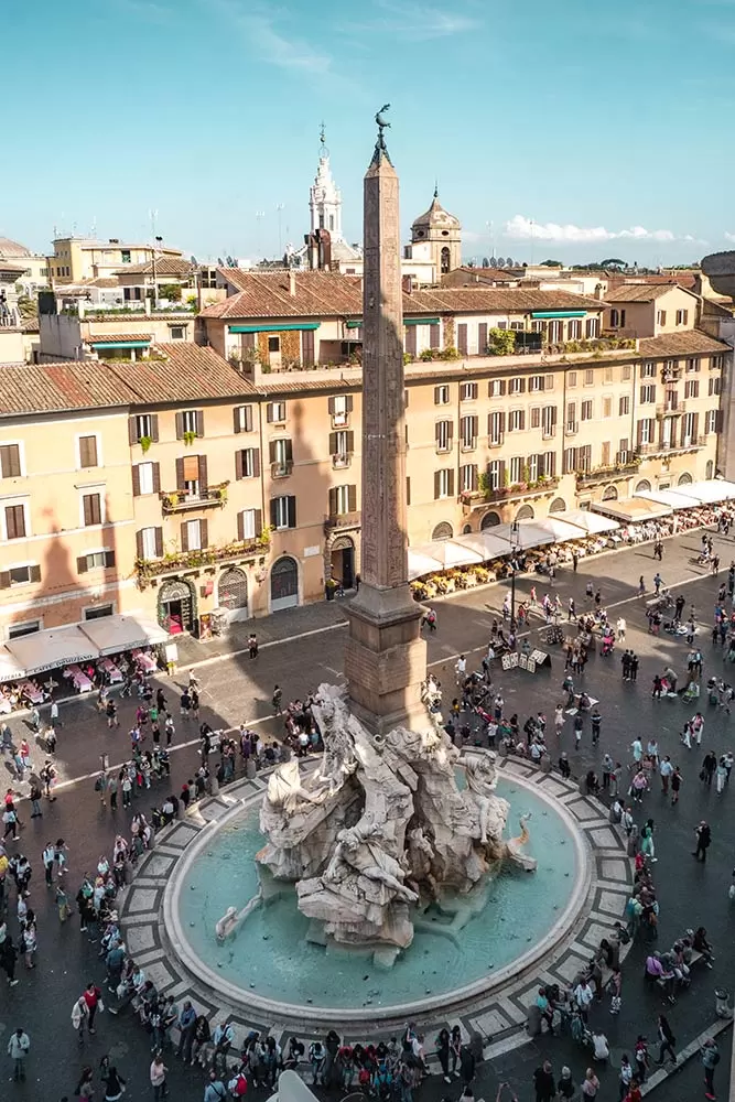 Unique things to do in Rome - See Piazza Navona from Eitch Borromini