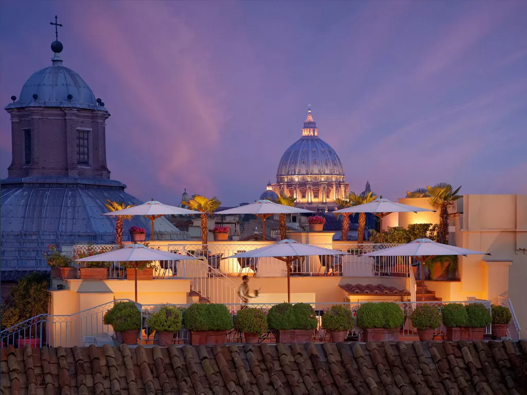 best views of Rome - Hotel Raphael Terrace