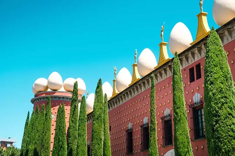 Best things to do in Costa Brava - Figueres Dali Theatre Museum exterior eggs and statues