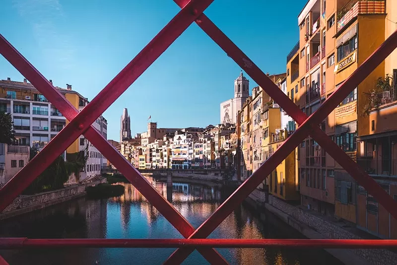 Best things to do in Costa Brava - girona eiffel bridge over River Onyar