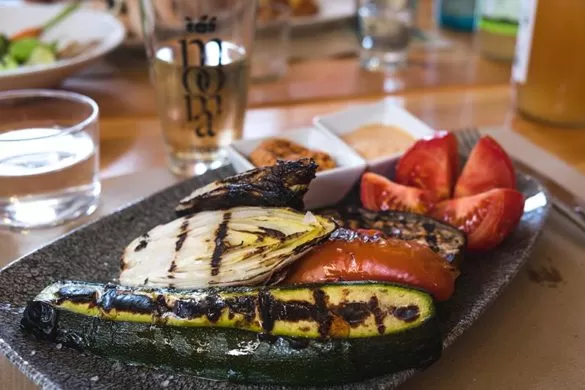 Best things to do in Costa Brava - mooma cidery grilled vegetables