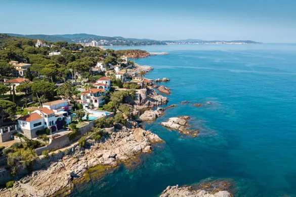 Best things to do in Costa Brava - S'Agaró coastal walk Camins de Ronda from above