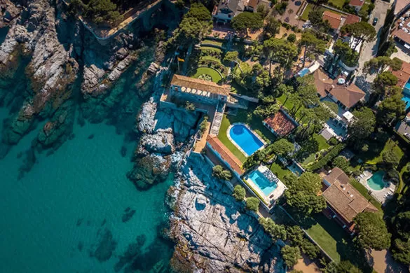 Best things to do in Costa Brava - S'Agaró coastal walk Camins de Ronda from above