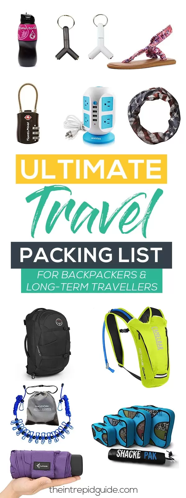 Ultimate Travel Packing List for Backpackers 2021