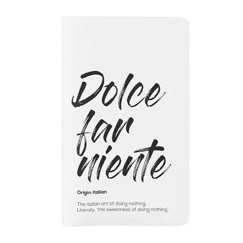 Gifts for language learners and travellers - Dolce far niente Moleskine notebook