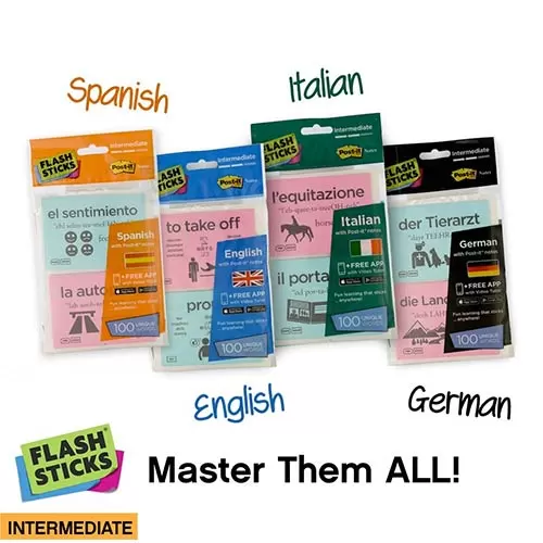 Gifts for language learners and travellers 2019 - vocabulary sticky notes