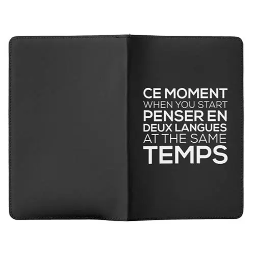 Gifts for language learners and travellers - Thinking in French Moleskine Notebook