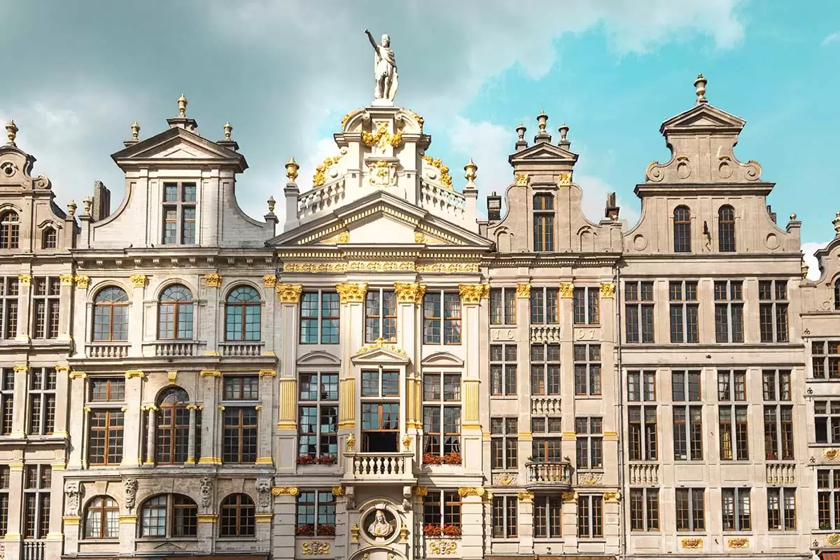 Two days in Brussels Itinerary - Gold gilded buildings in La Grand Place