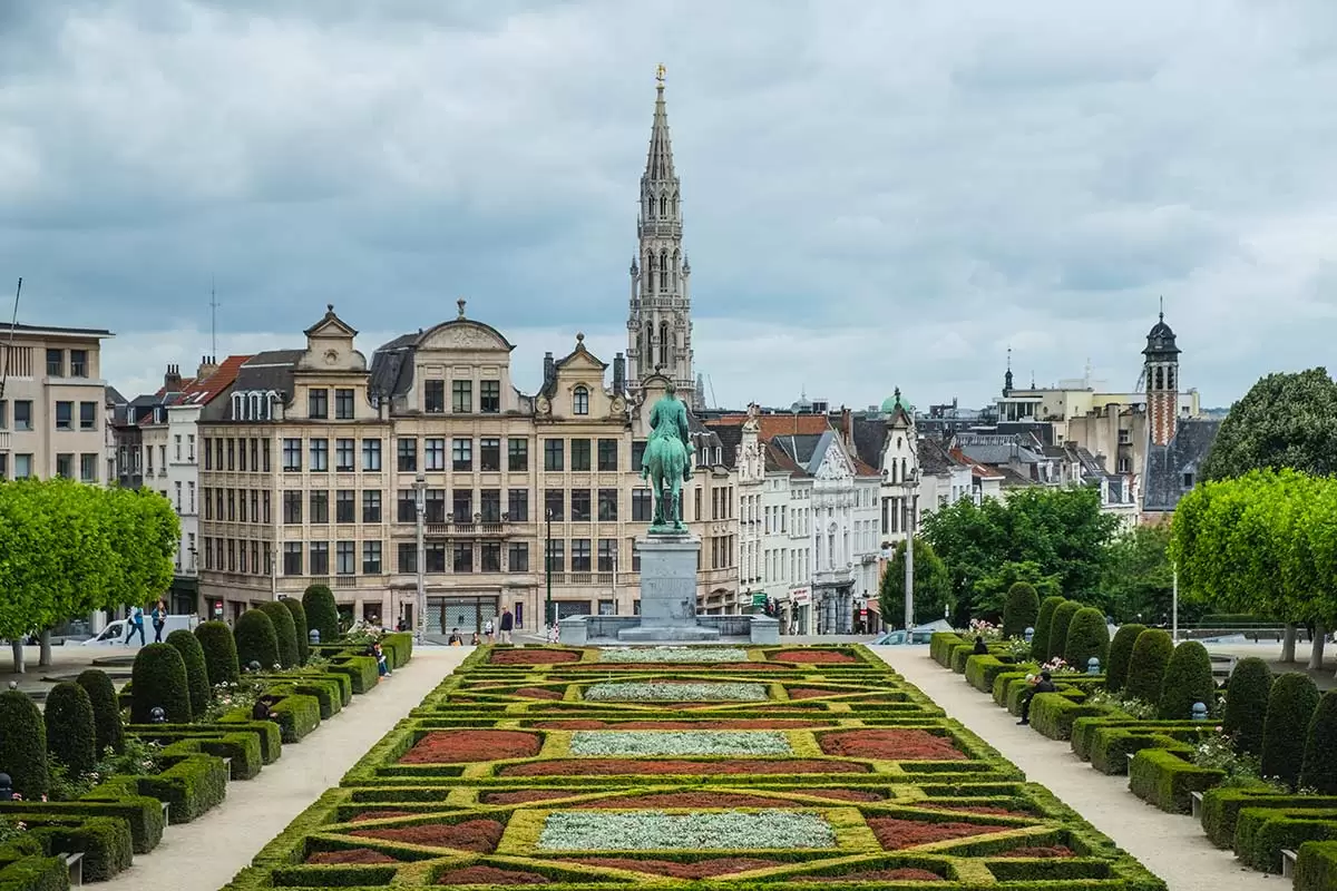 Two days in Brussels Itinerary - View of Brussels from Mont des Arts