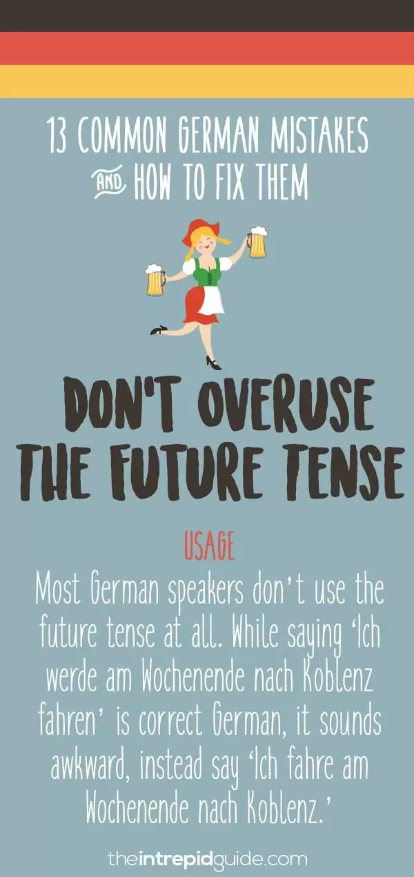 Common German grammar mistakes - Future tense