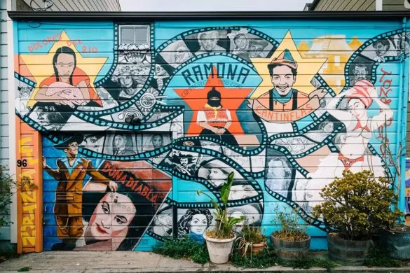 4 Days in San Francisco Itinerary - Balmy Alley Film Mural