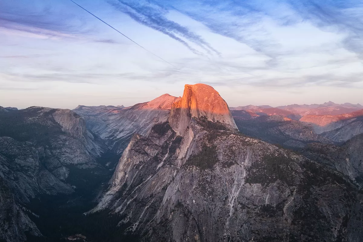 Yosemite Itinerary - Best Viewpoints in Yosemite - Glacier Point at Sunset
