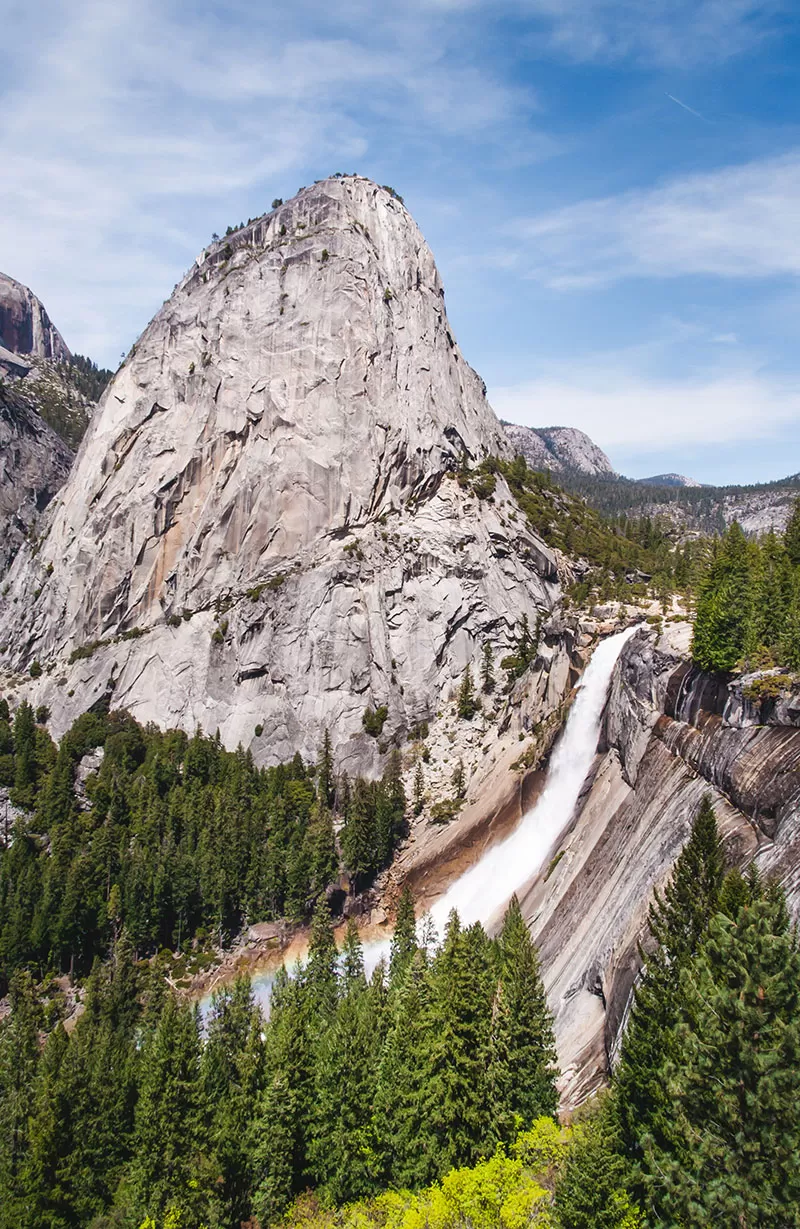 Yosemite Itinerary - Best Viewpoints in Yosemite - Nevada Falls from Muir Trail