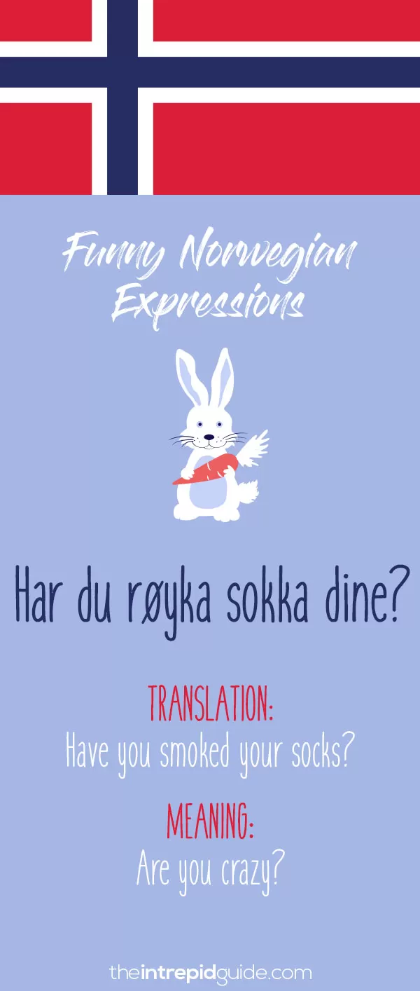 Norwegian Sayings and Idioms - Har du røyka sokka dine?