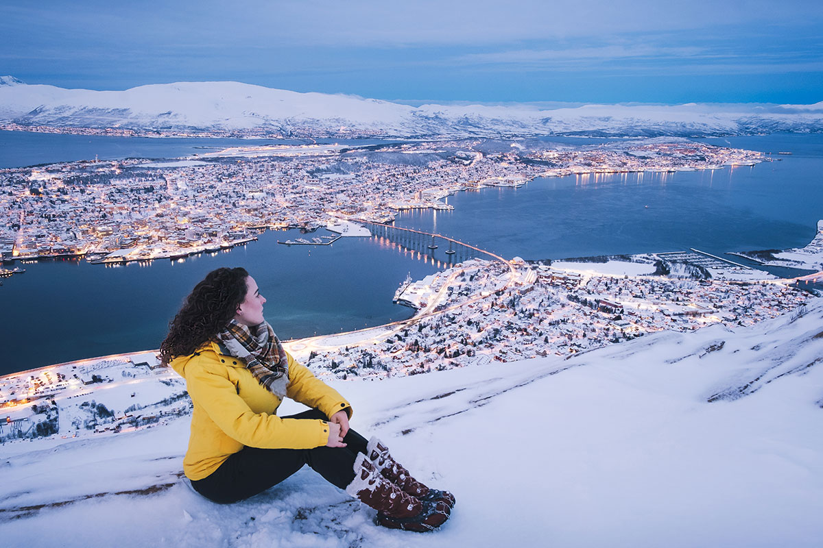 Best Things to do in Tromso in Winter - Tromso City from Fjellheisen