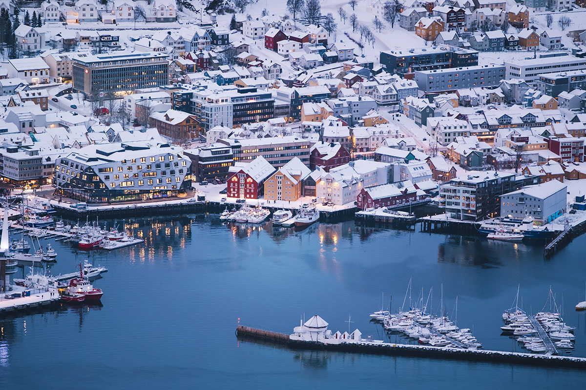 Best Things to do in Tromso in Winter - Tromso Harbour from Fjellheisen