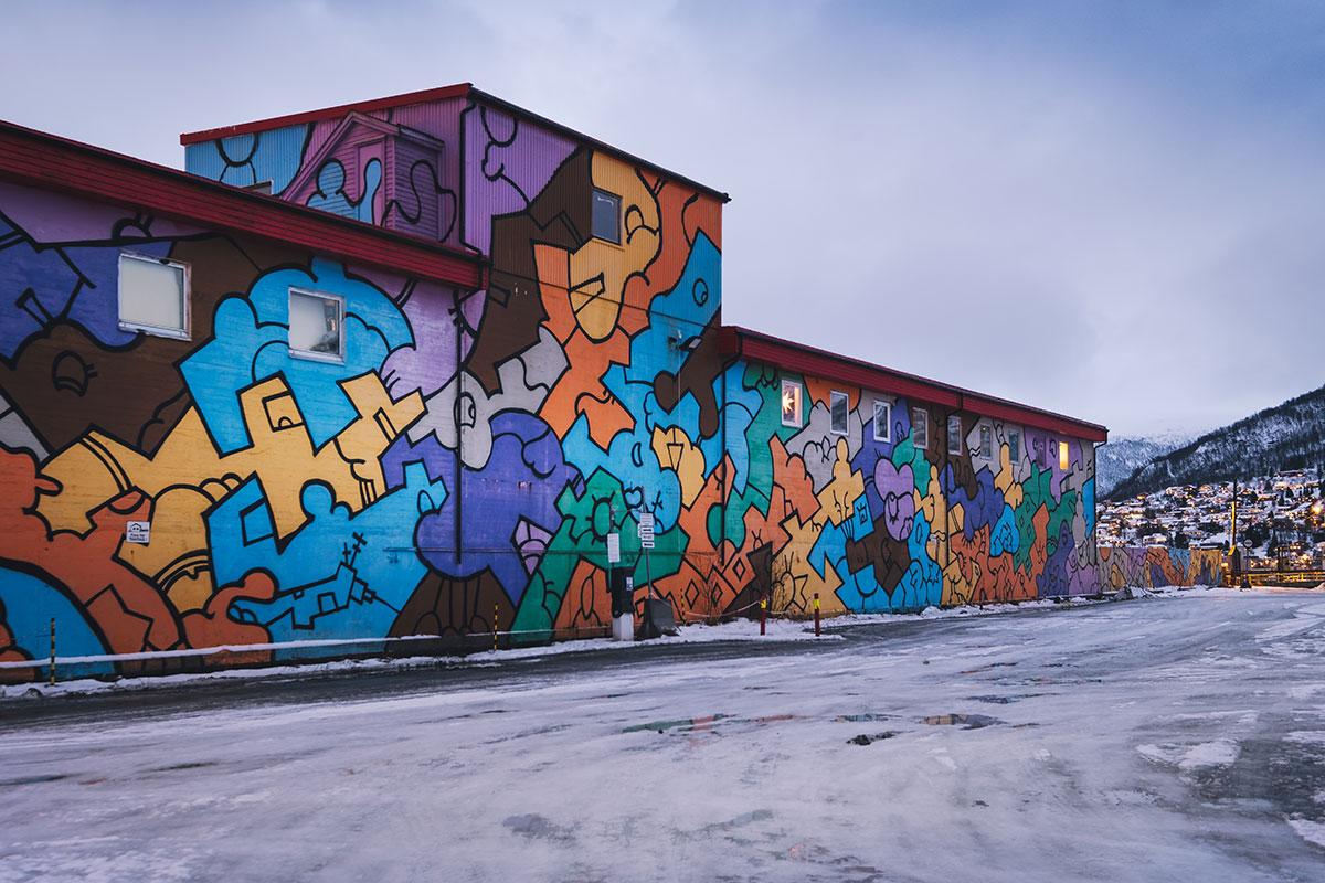 Best Things to do in Tromso in Winter - Street art near Polaria