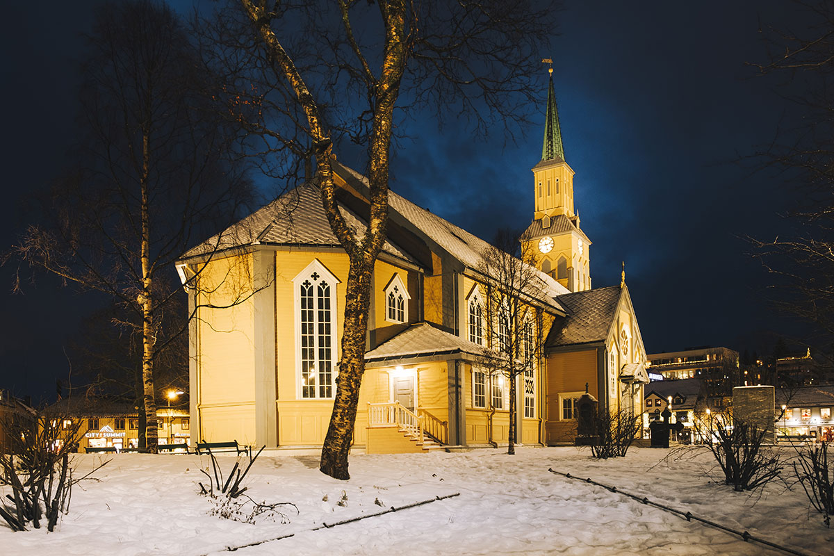 Best Things to do in Tromso in Winter - Behind Tromso Cathedral