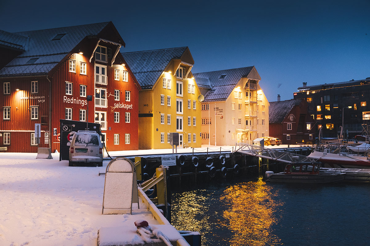 Best Things to do in Tromso in Winter - Coloured Building at the Harbour