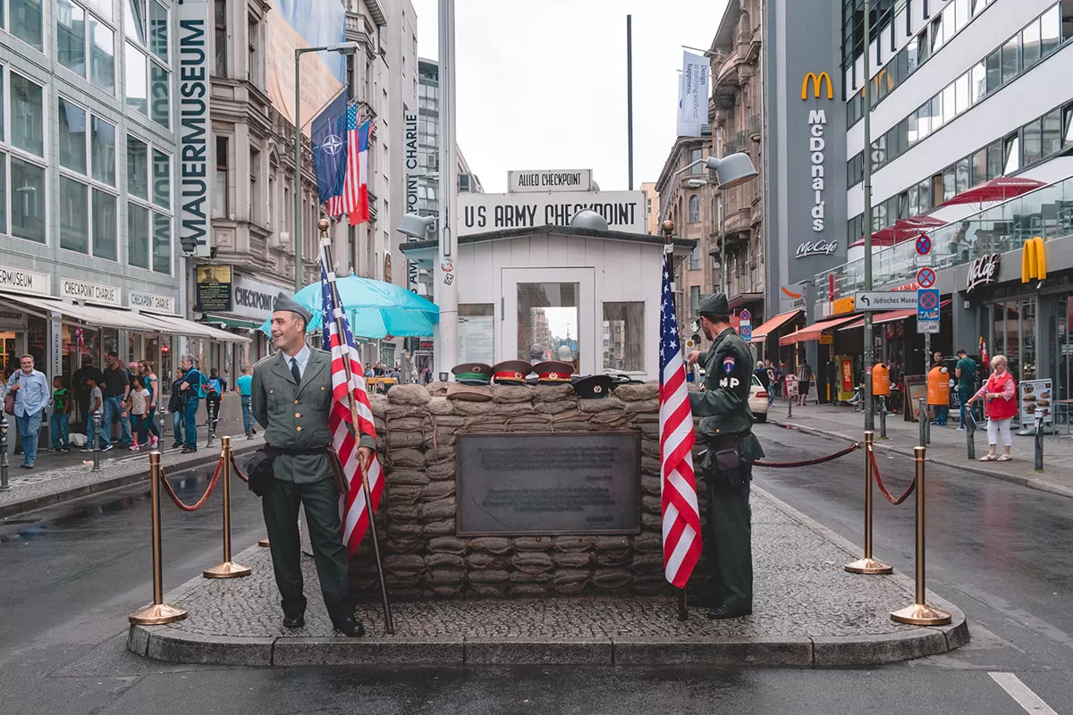 3 Days in Berlin Itinerary - Checkpoint Charlie Guards
